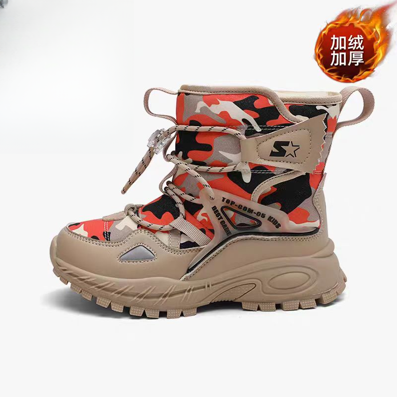 【韩版雪橇靴】9935 户外潮童男女运动大棉机能滑雪雪橇靴 防滑耐寒