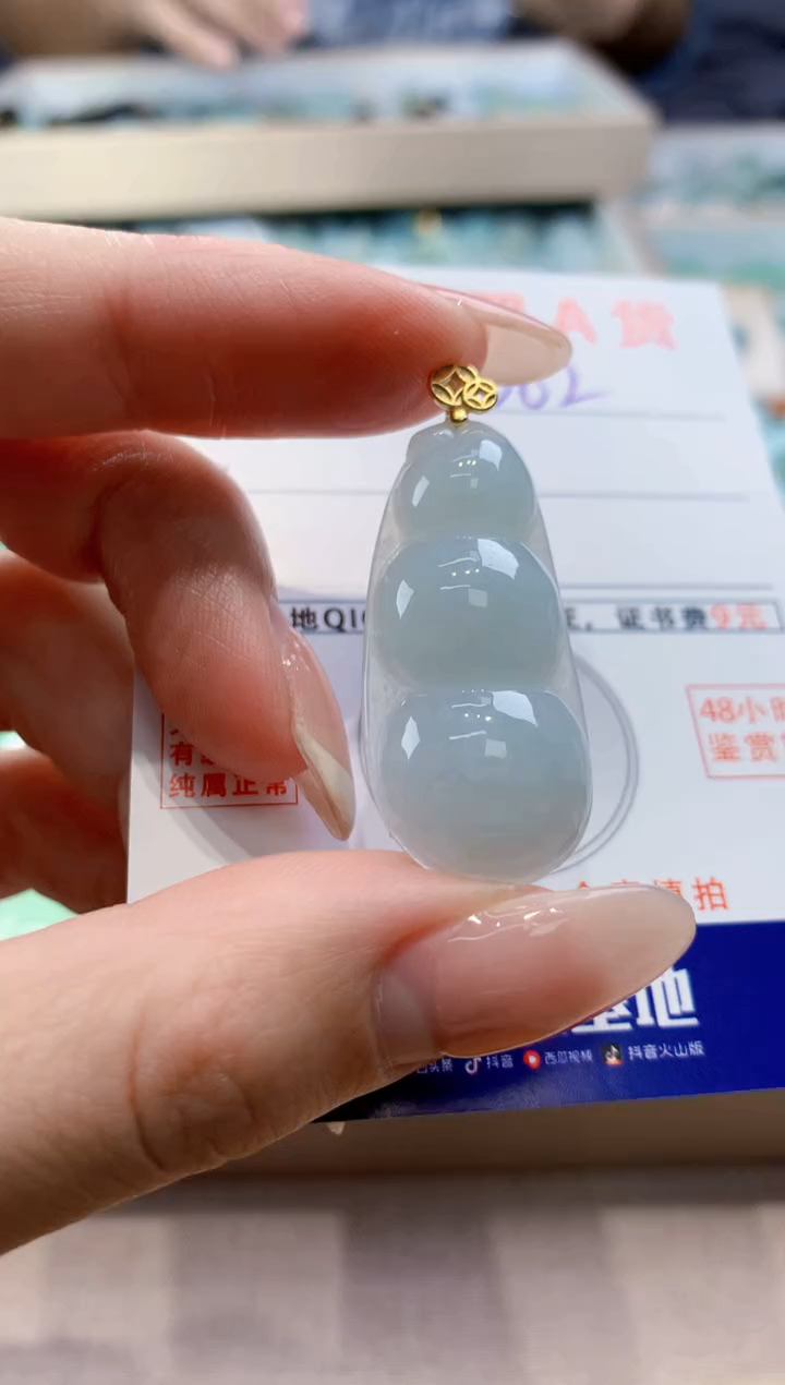 颈饰未镶嵌翡翠天然翡翠挂件 