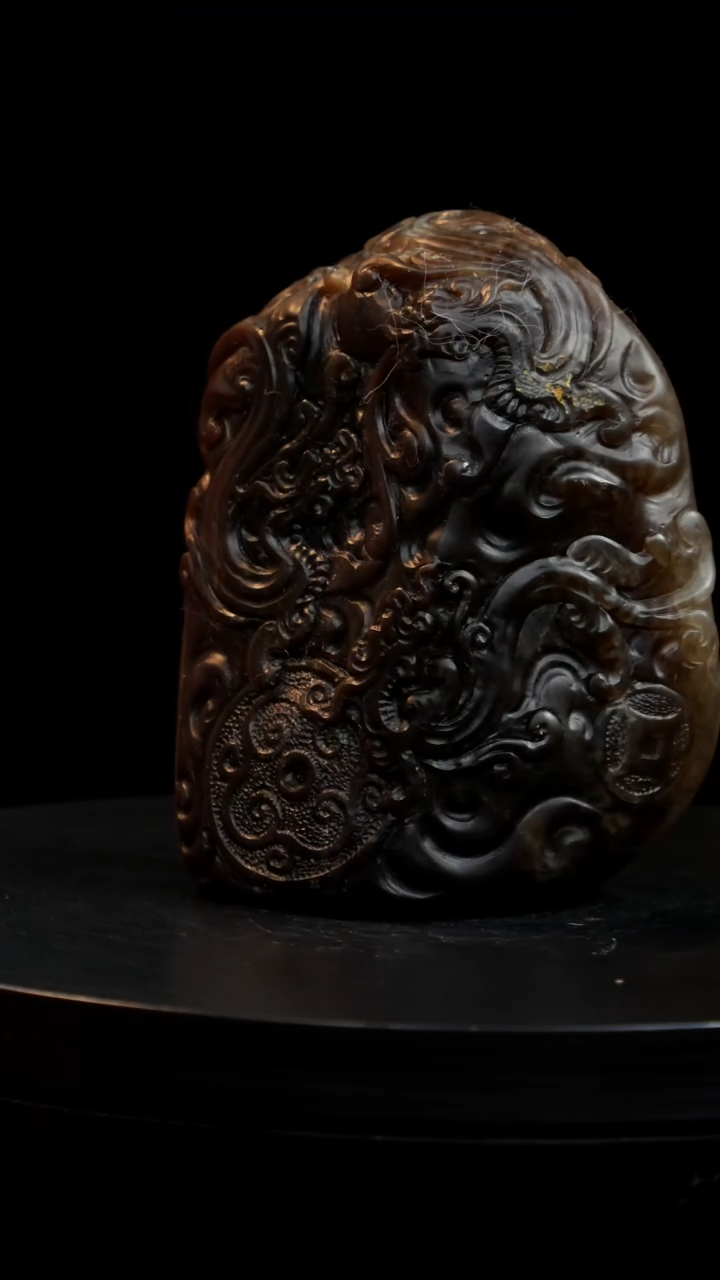 昌化石精品黑田稀少品种