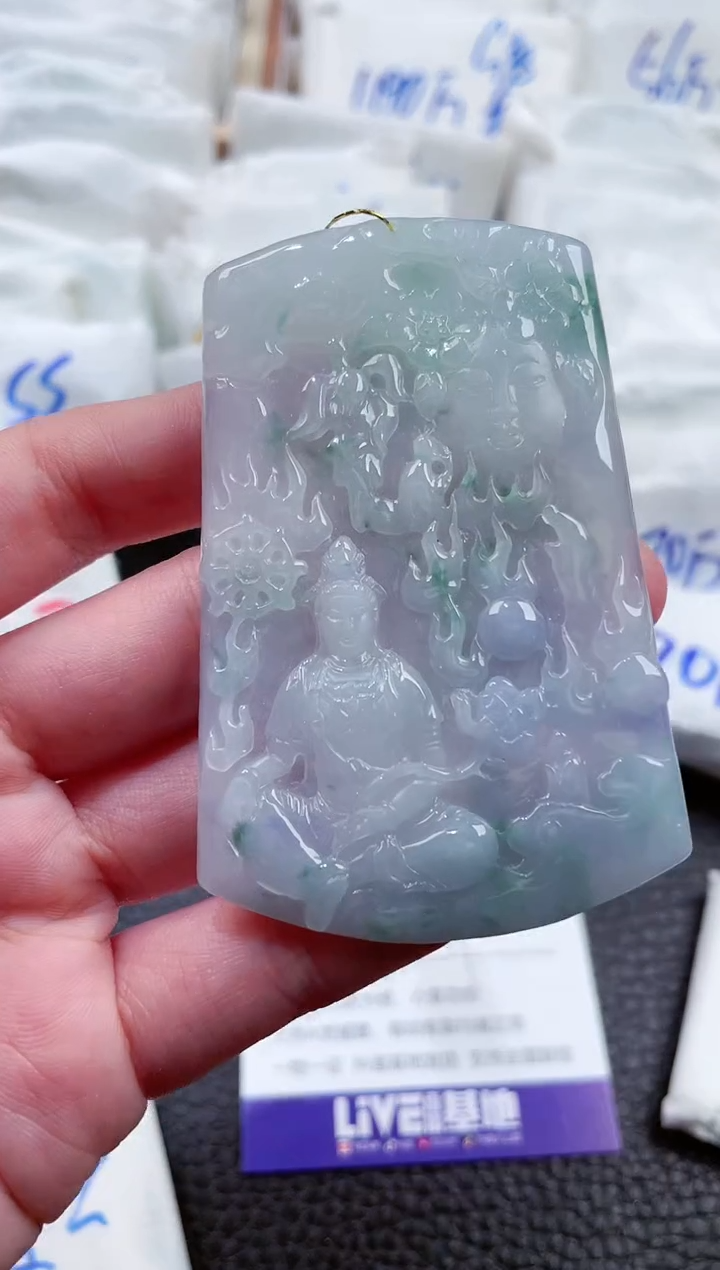 【闪购商品】翡翠颈饰未镶嵌00008441观音