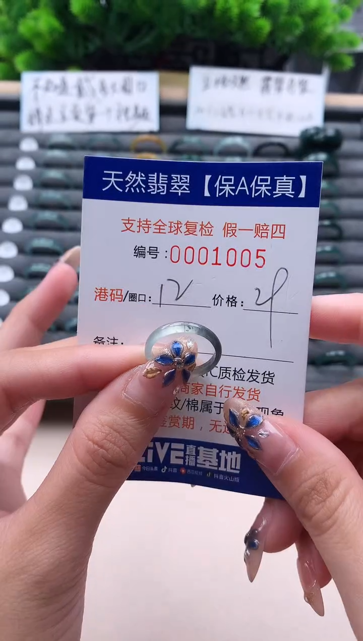 未镶嵌戒指翡翠1005