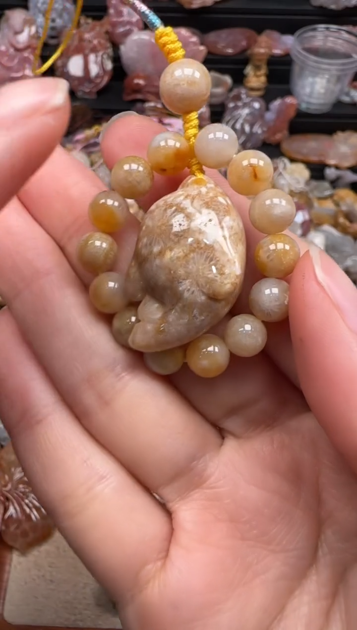 【闪购商品】硅化珊瑚（珊瑚玉）颈饰未镶嵌272