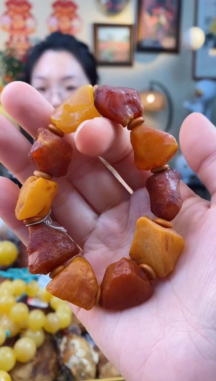 【闪购商品】琥珀手串未镶嵌手串