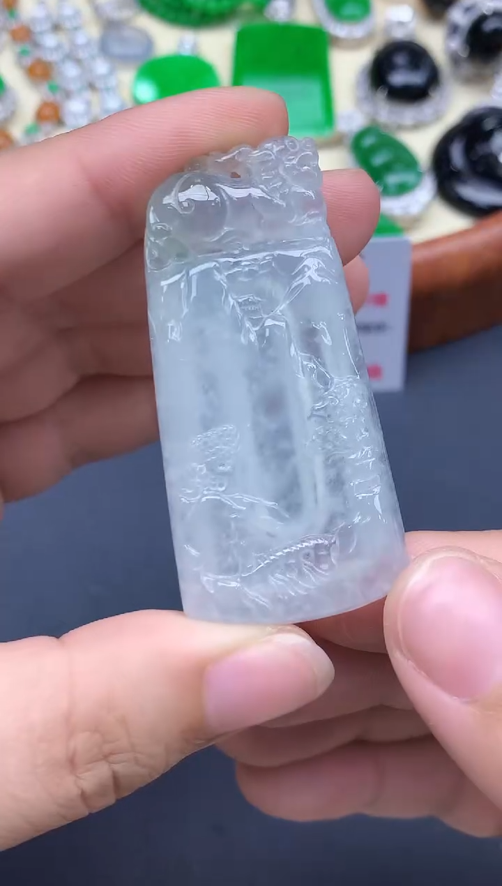 颈饰未镶嵌翡翠357-中国好珍宝