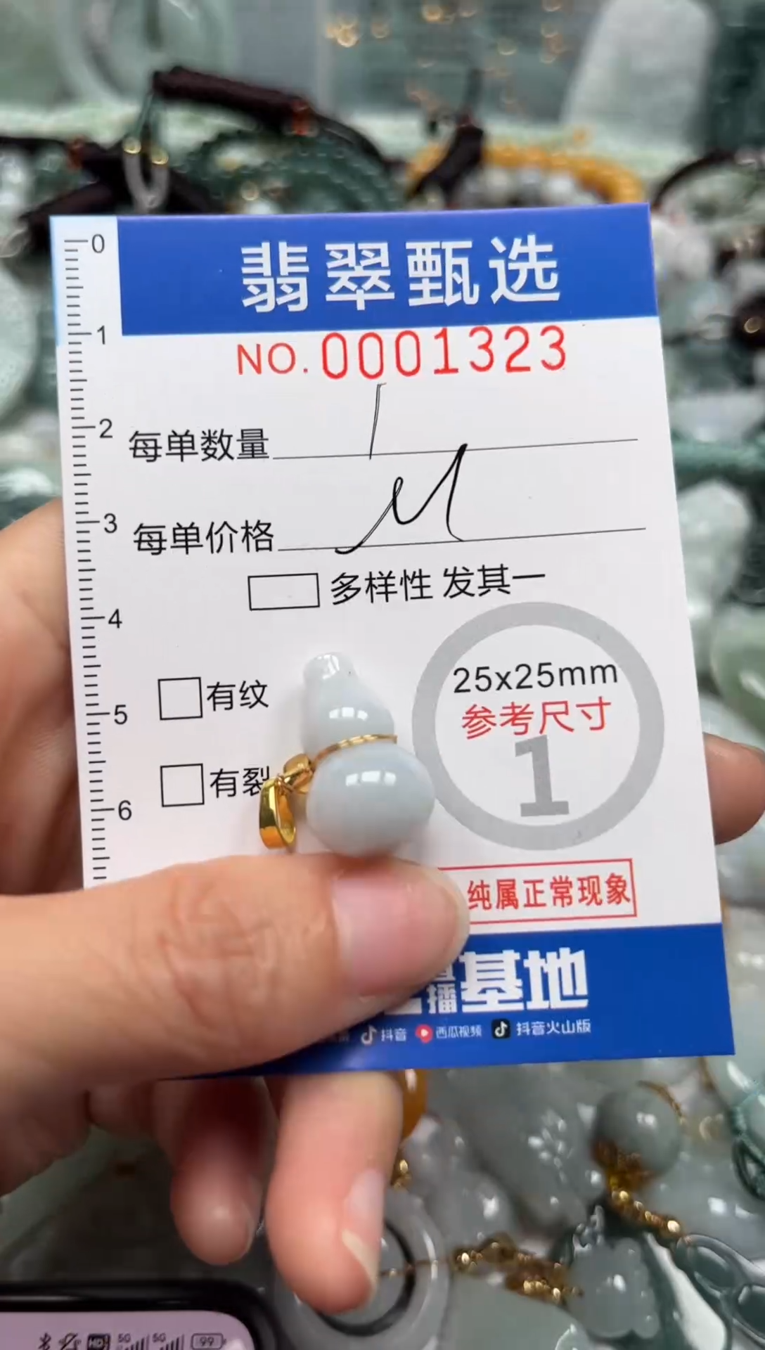 【闪购商品】翡翠颈饰未镶嵌00..1323