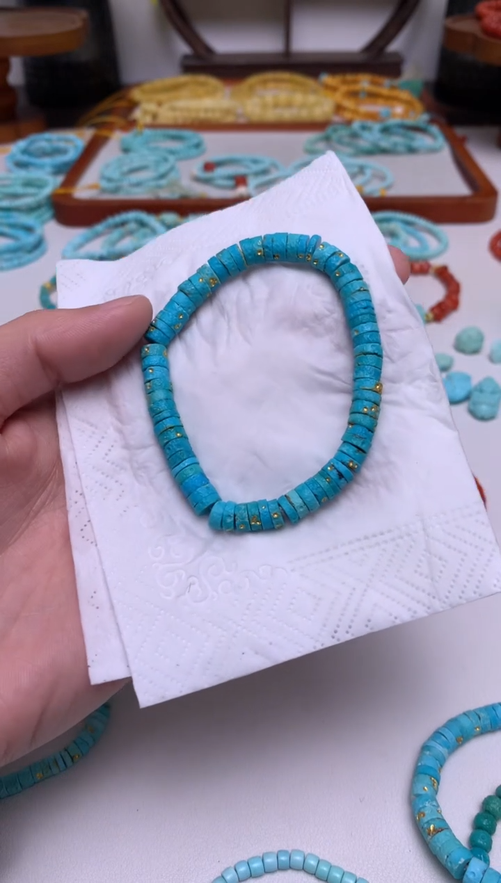 未镶嵌绿松石手链14