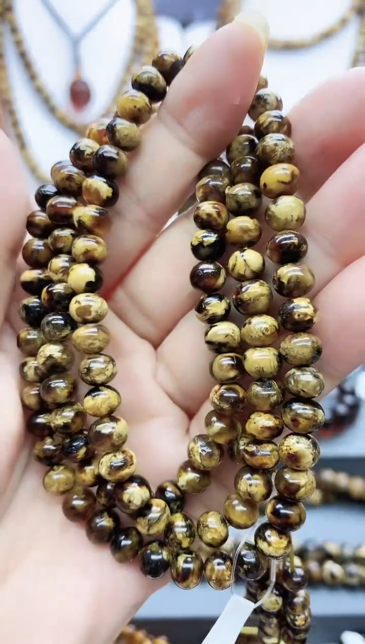 【闪购商品】琥珀颈饰未镶嵌7琥珀