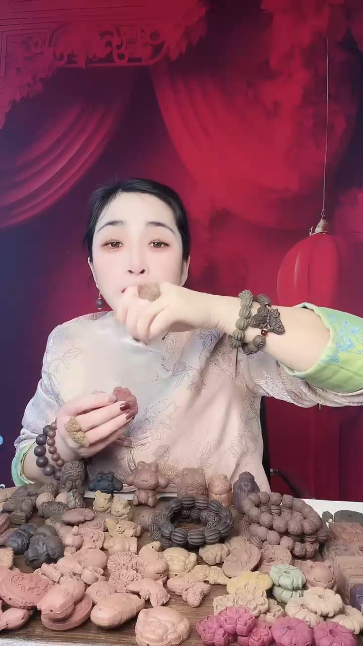 【闪购商品】泥塑李主帐中梅花香花朵+凤凰