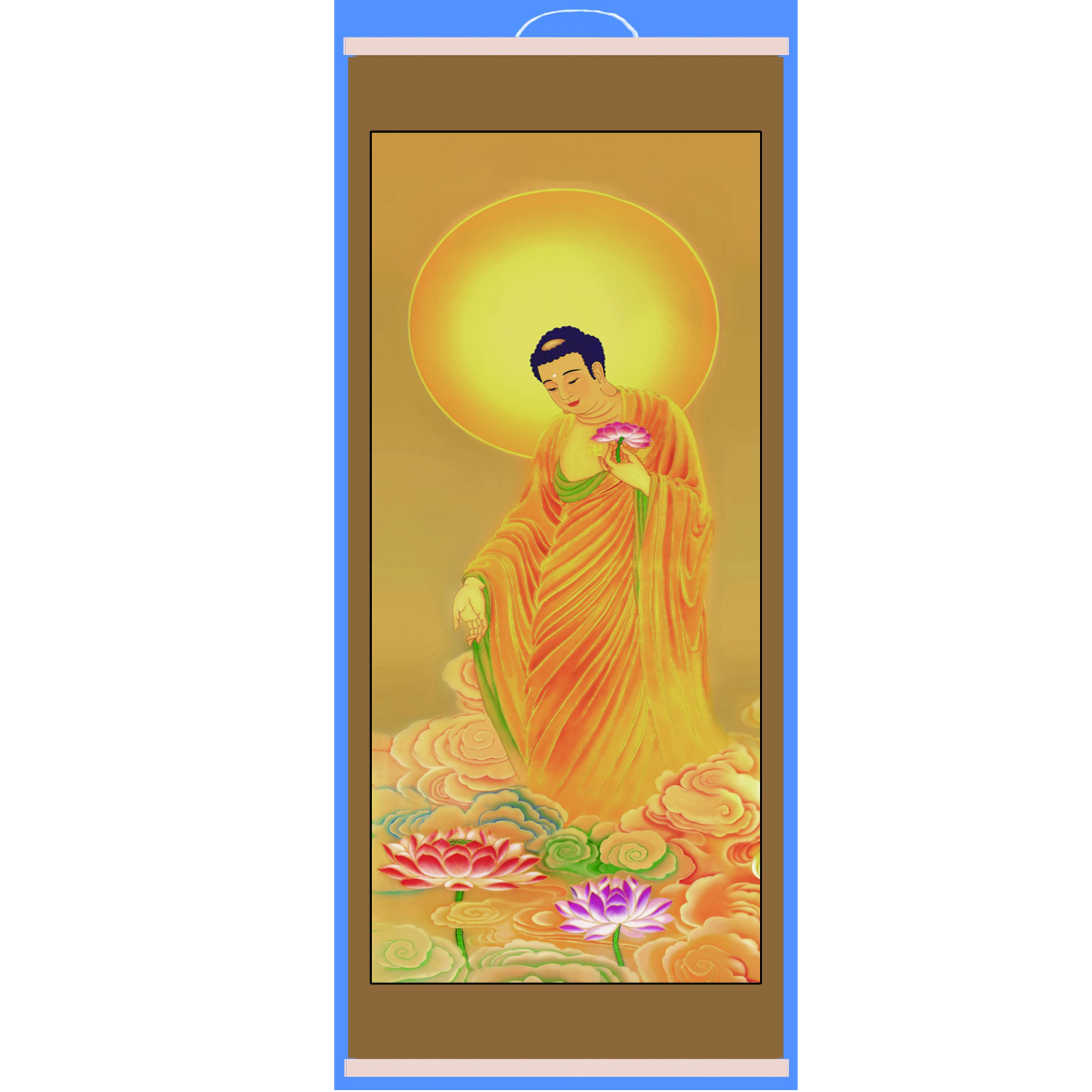 阿弥陀佛接引佛画像佛教案子