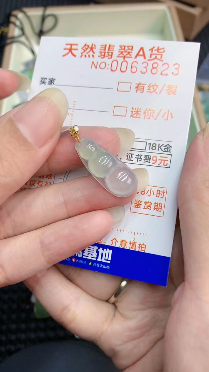 【闪购商品】翡翠颈饰18K金镶嵌000000008