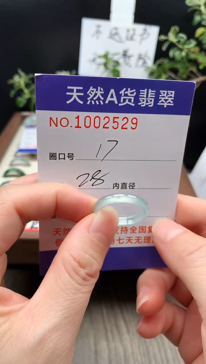 未镶嵌戒指翡翠17#