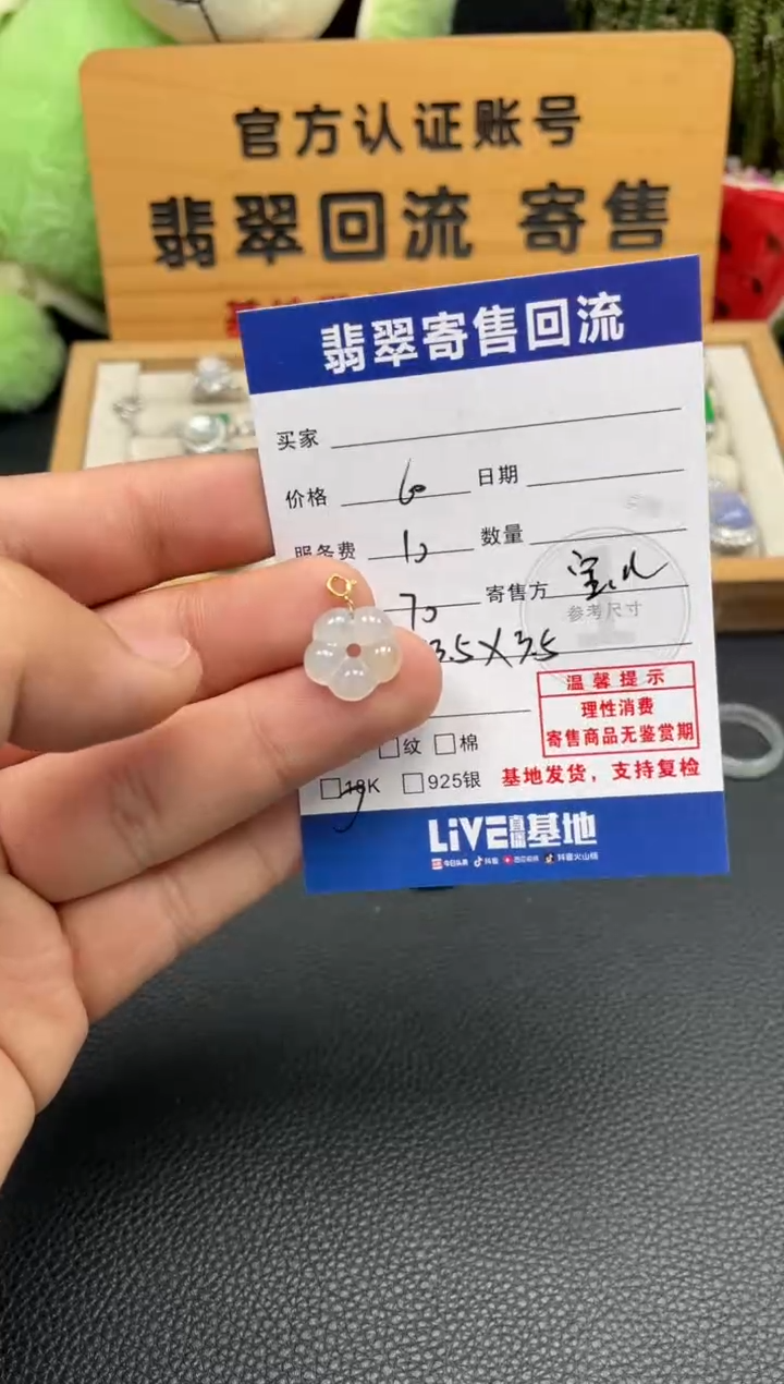 颈饰18K金镶嵌翡翠10151811