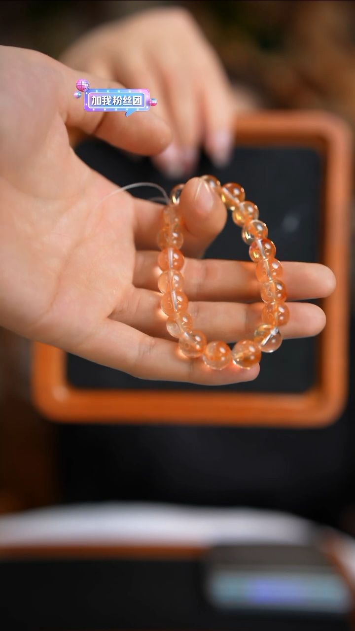 水晶珠宝半成品未镶嵌芬达胶花串10.5mD205