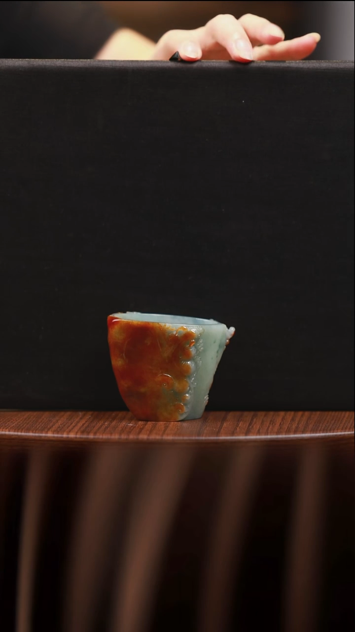 未镶嵌摆件翡翠开****好杯子