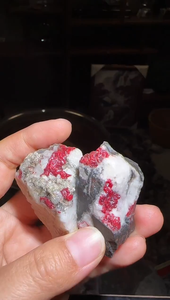 天然辰砂朱砂毛料1