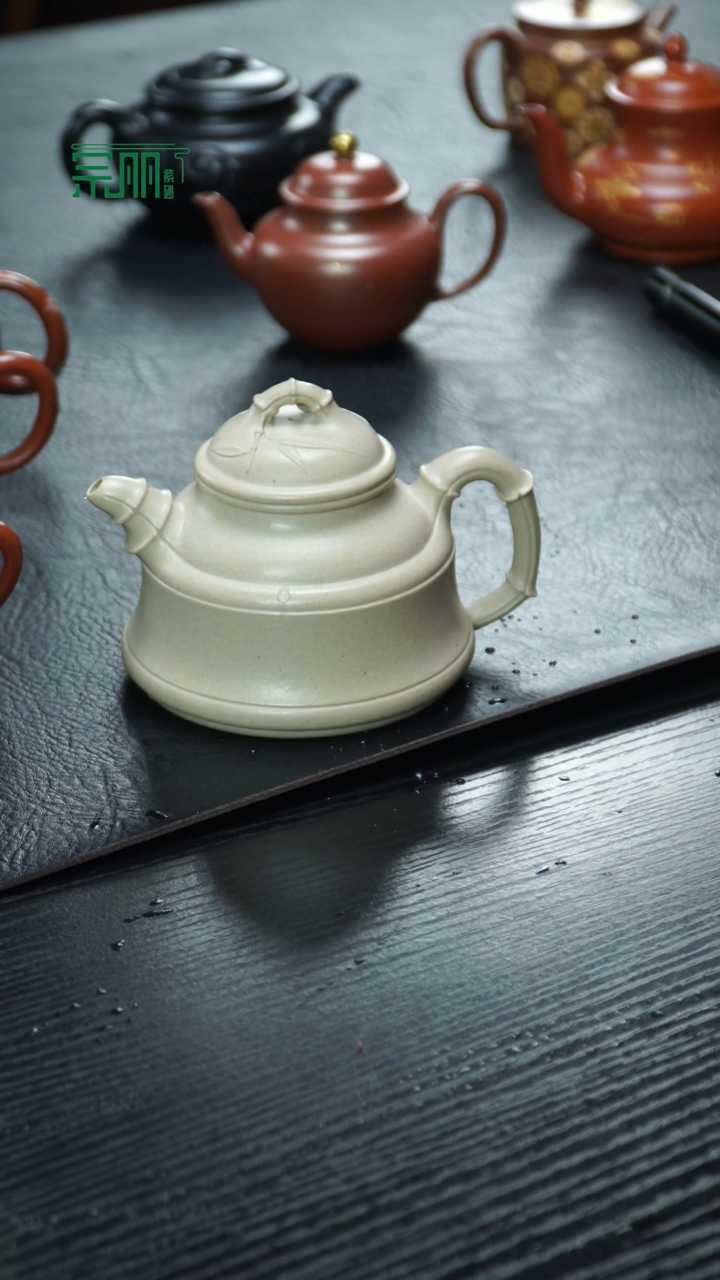 【闪购商品】紫砂茶杯竹鼎白泥190cc