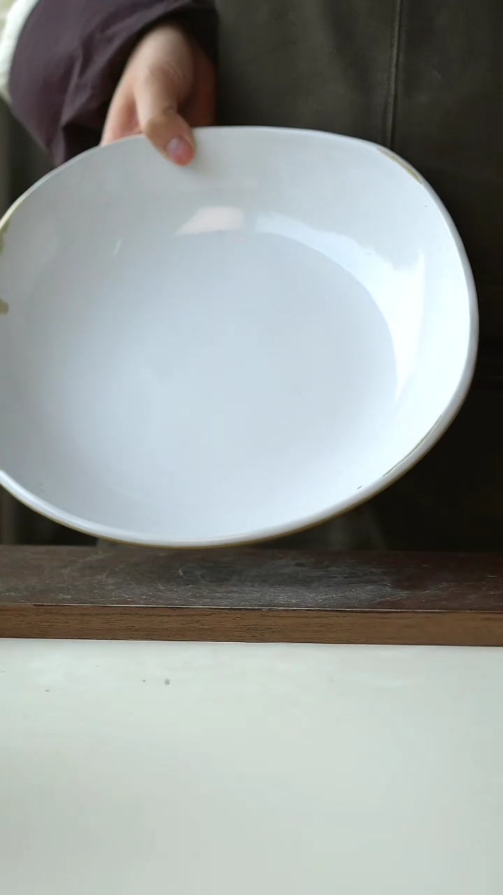 【闪购商品】陶瓷粗陶x瑕疵大深盘26cm@4-2@