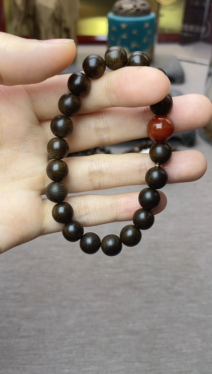 【闪购商品】沉香手串单圈越南芽庄白棋楠0.8 沉水