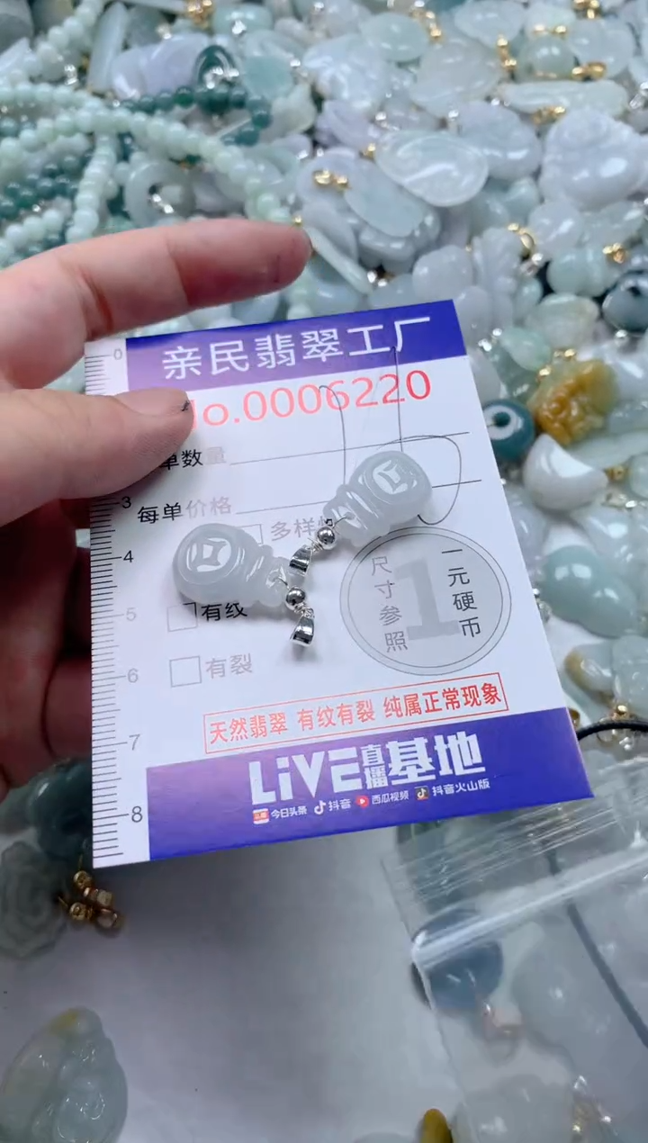 翡翠未镶嵌颈饰6220