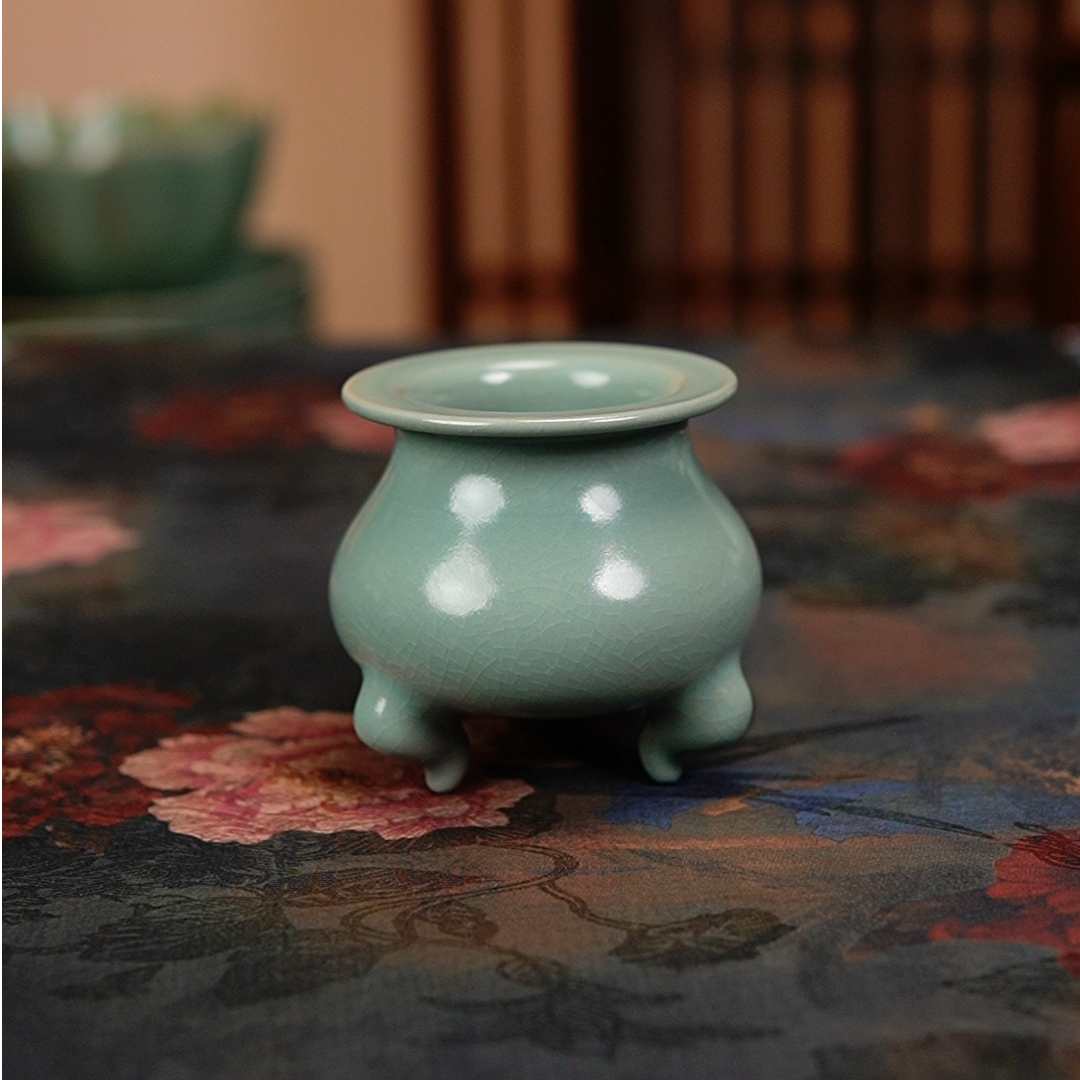 原产地原矿釉质汝瓷仿古釉琴炉