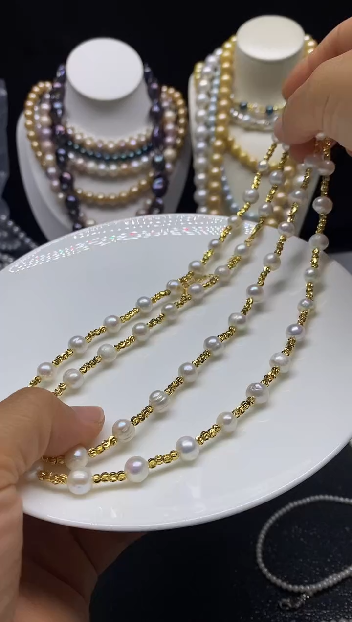 淡水珍珠未镶嵌颈饰多人
