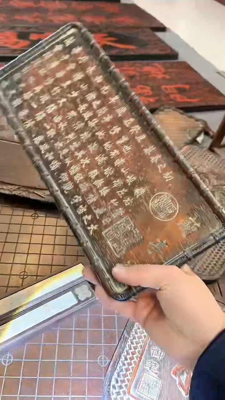 【闪购商品】非洲紫檀（红花梨）赏盘36x17cm