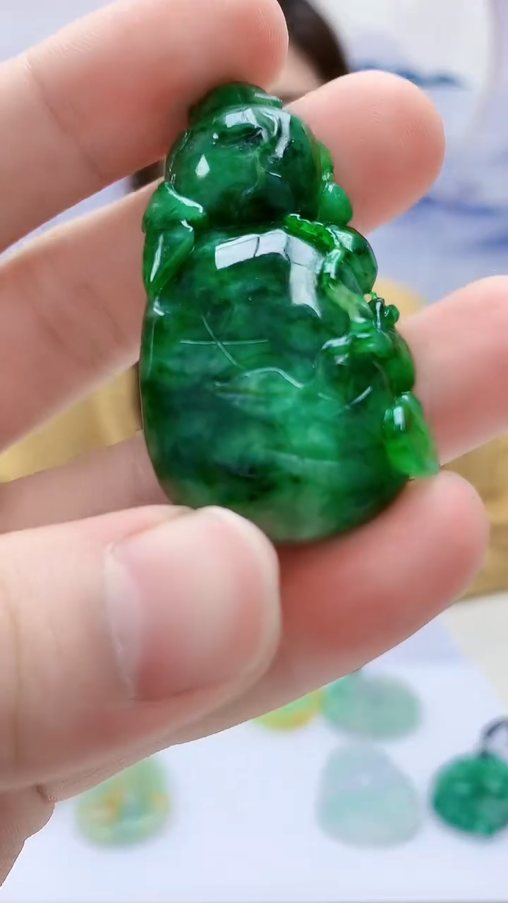 定制翡翠未镶嵌4829bb-毛货挂件27