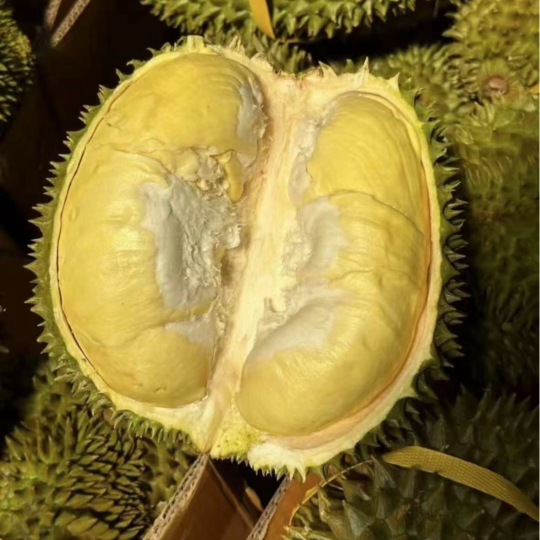 泰国金枕榴莲一果一重！新鲜现剥，核小偏熟南宁同城小时达榴莲同城送金枕泰国