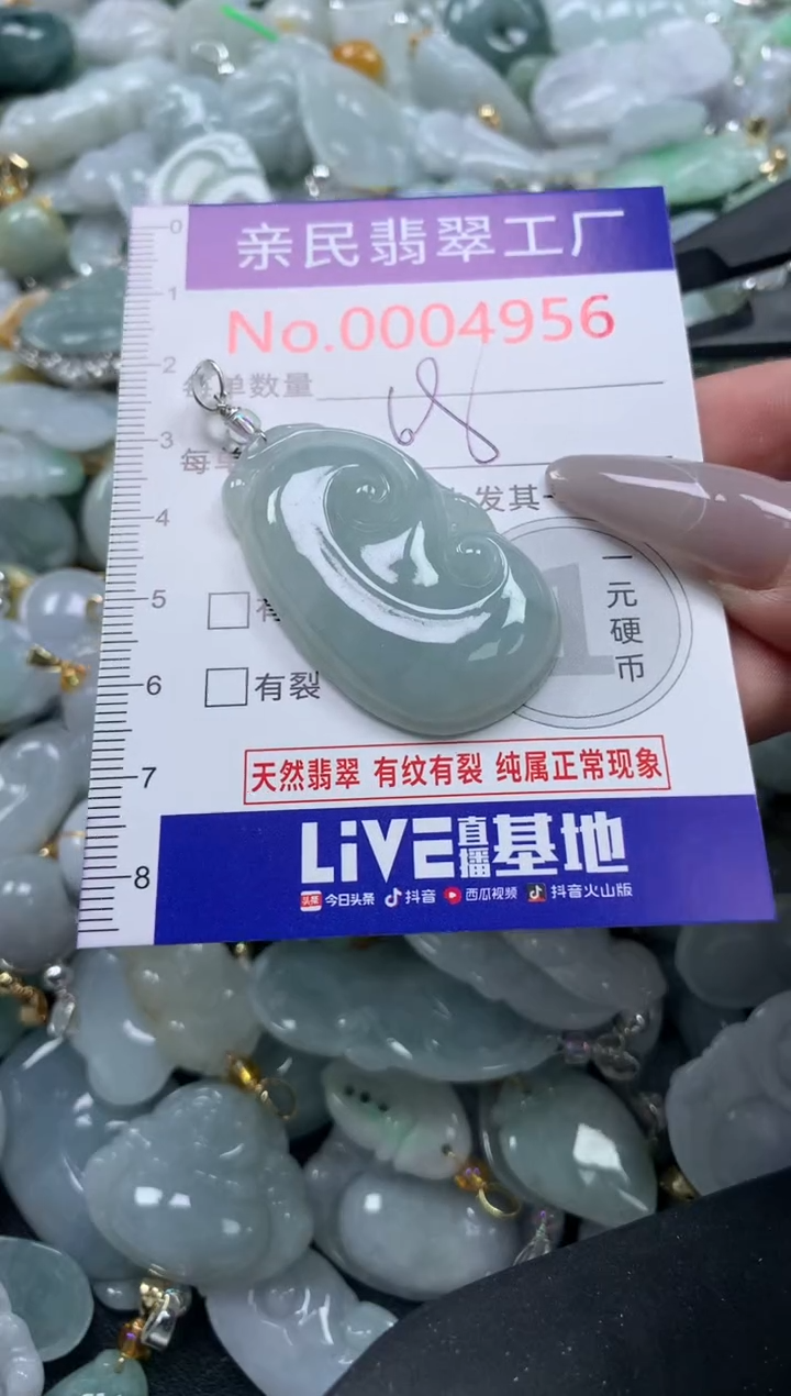 颈饰未镶嵌翡翠4956