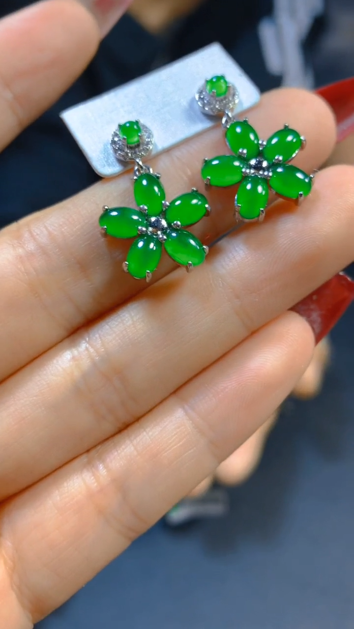 【闪购商品】翡翠耳饰未镶嵌0531704027多样性发一