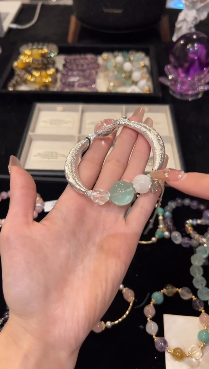 未镶嵌手串水晶绿萤石手串