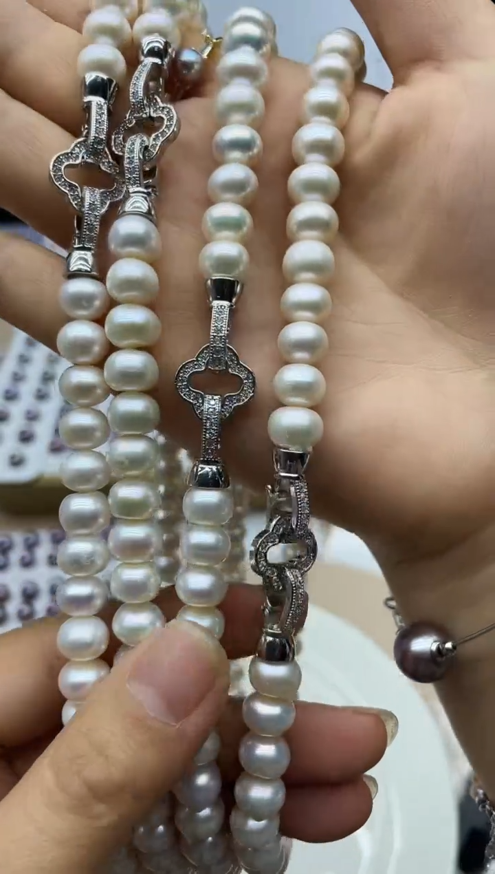 【闪购商品】淡水珍珠项链未镶嵌项链多其性发其一