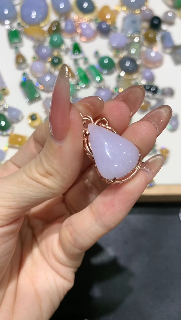 【闪购商品】翡翠吊坠(不含链)银S925镶嵌团购62