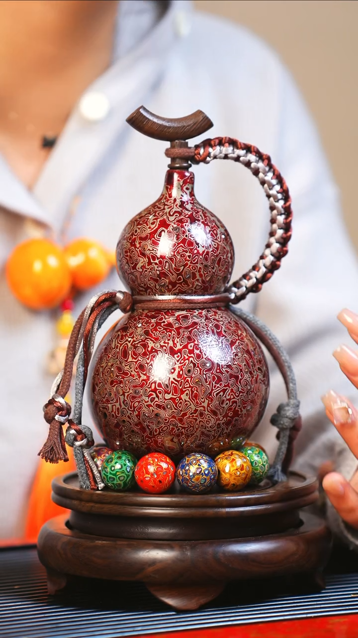 【闪购商品】JV016大师姐臻选非遗大漆酒葫芦