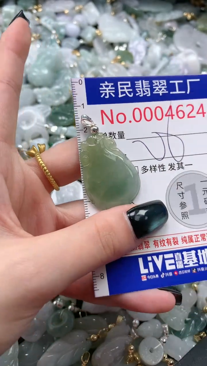 翡翠未镶嵌吊坠(不含链)4624