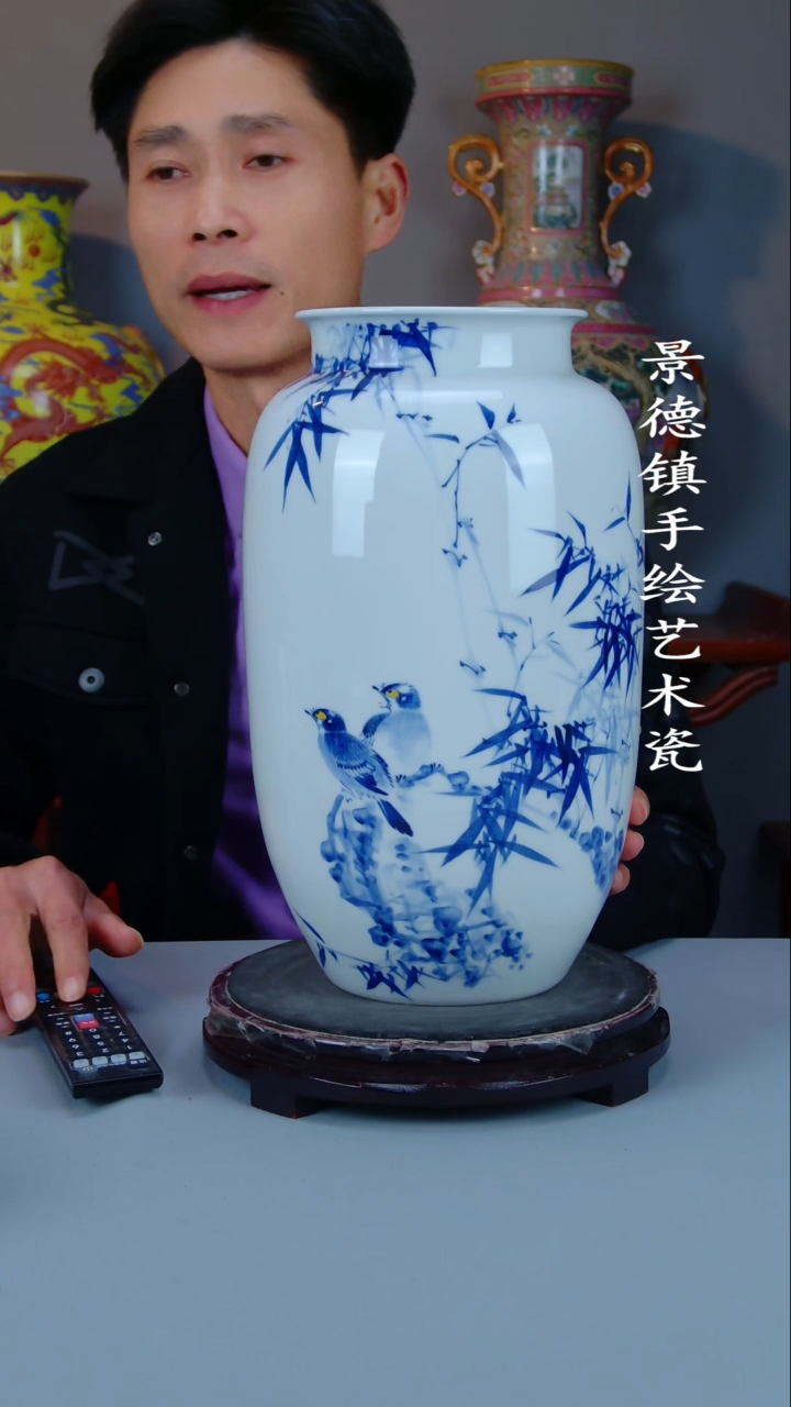 摆件陶瓷景德镇手工手绘陶瓷摆件13