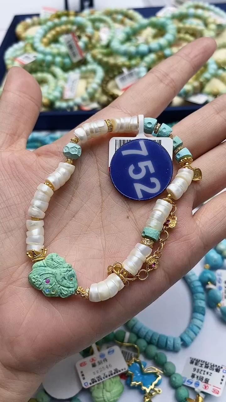 【闪购商品】绿松石手链银S925镶嵌752