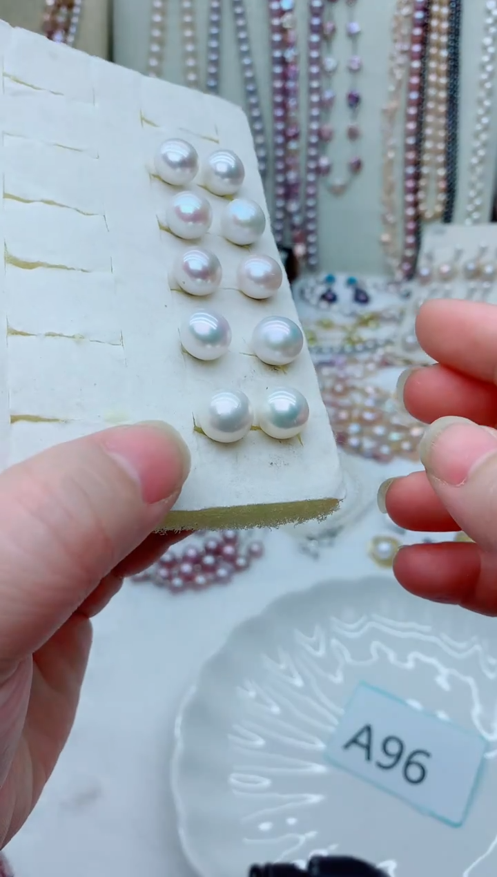 未镶嵌耳饰淡水珍珠多样性发其一【非无瑕】