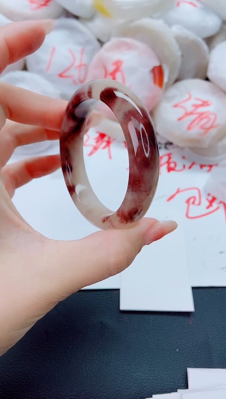 石英质玉手镯未镶嵌J104-53-54