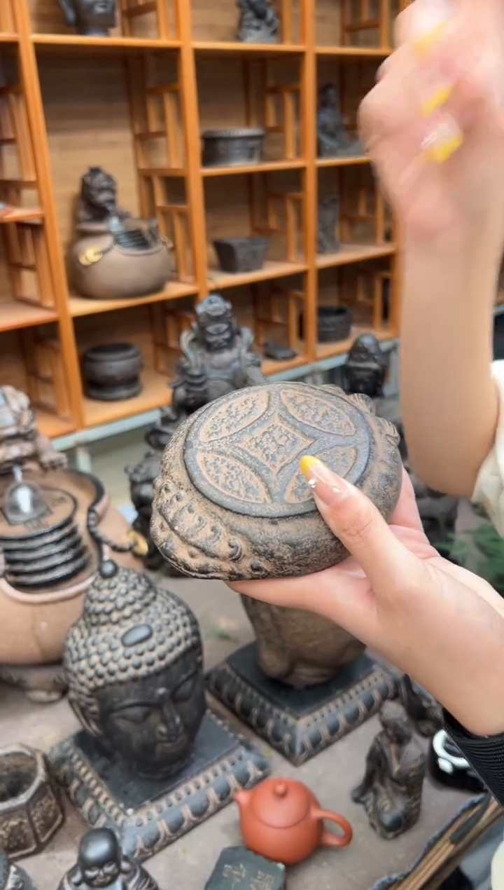 陶土【火山泥】金蟾小底座