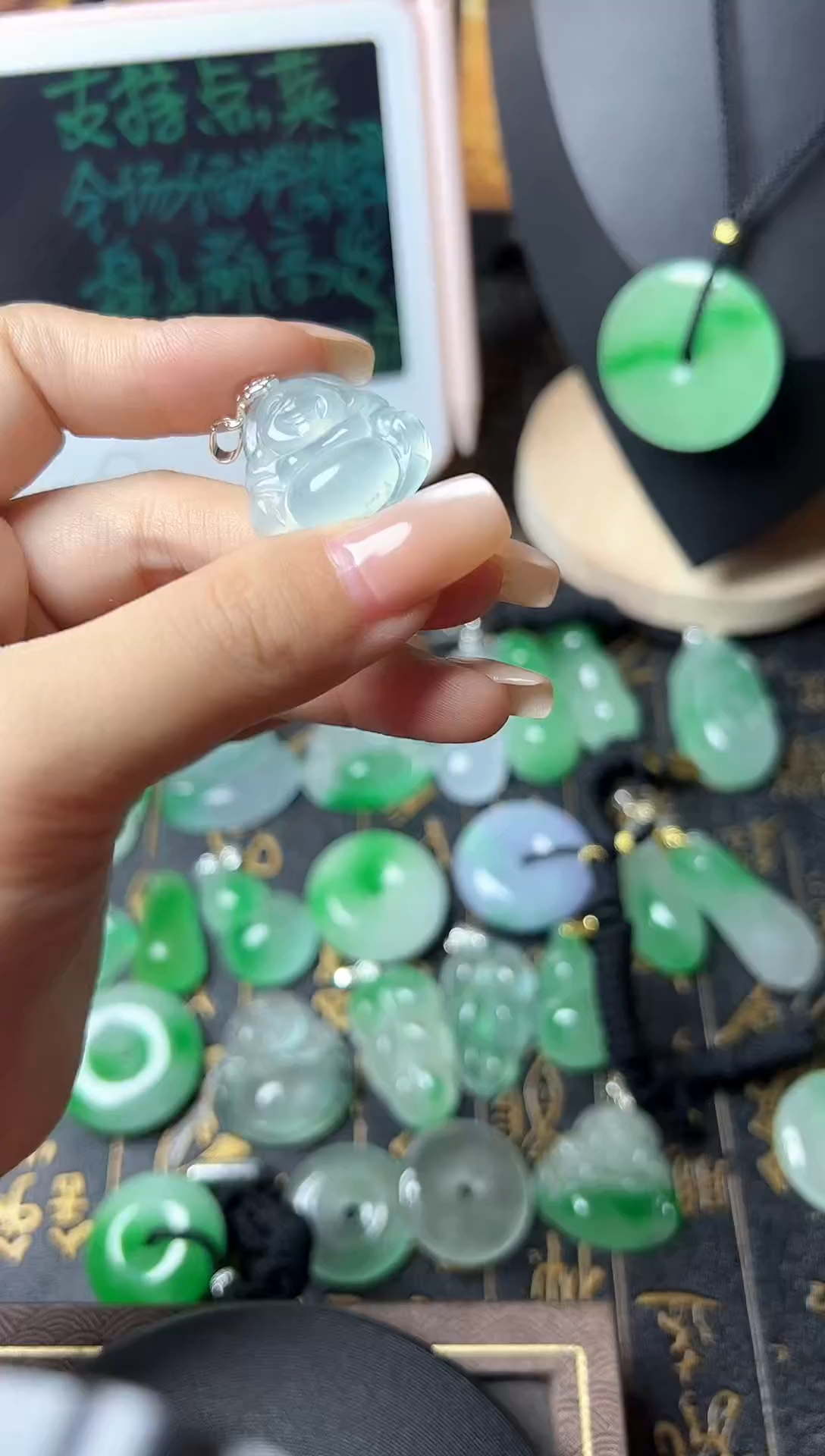 颈饰未镶嵌翡翠所见即所得，一图一物