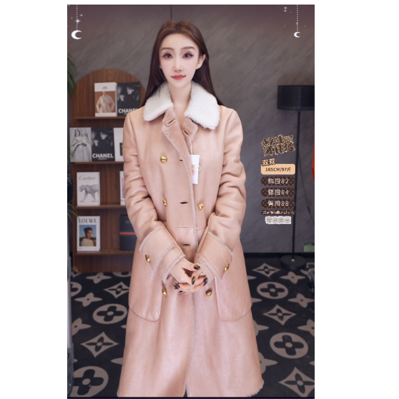 99新 MIU MIU/缪缪 双双臻选/zz00657/缪缪大衣/38（皮毛一体