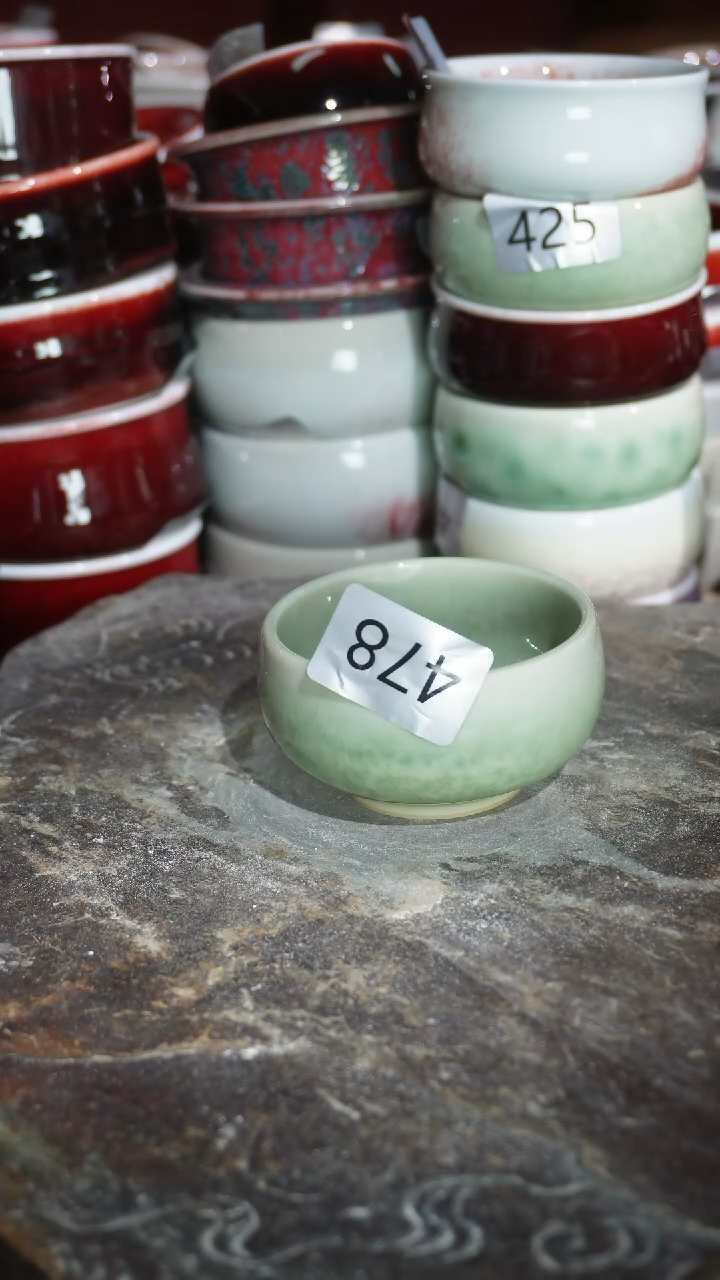 摆件陶精品窑变钧瓷茶器