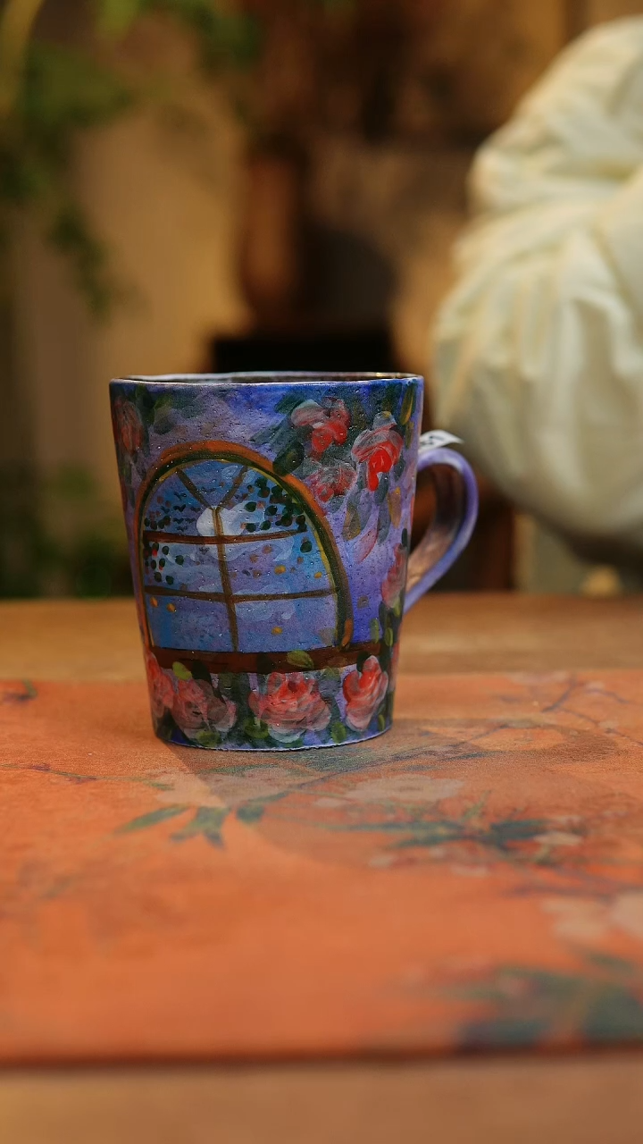 【闪购商品】瓷片1961景德镇手工手绘釉下彩高温瓷