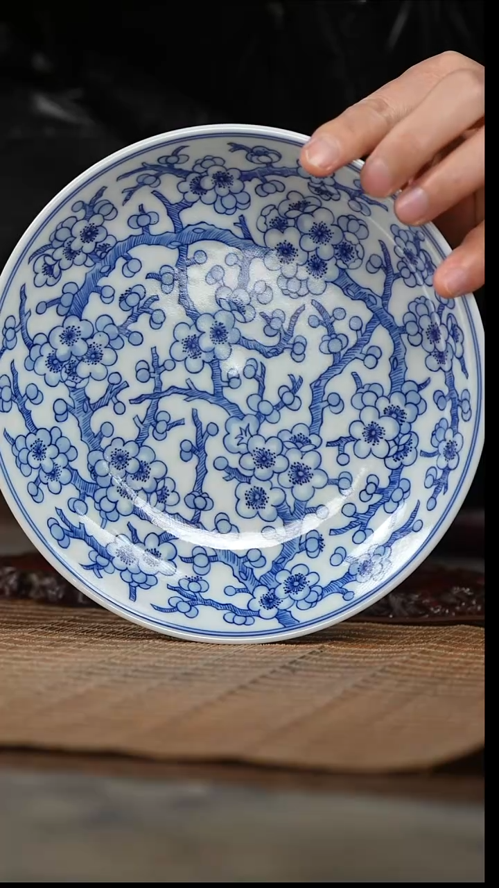 【闪购商品】墨舍柴窑白地冰梅壶承