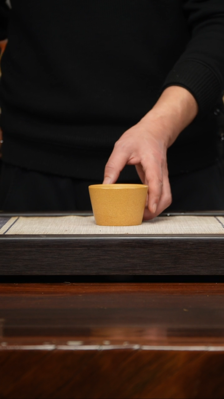 【闪购商品】紫砂茶壶黄金段平底杯