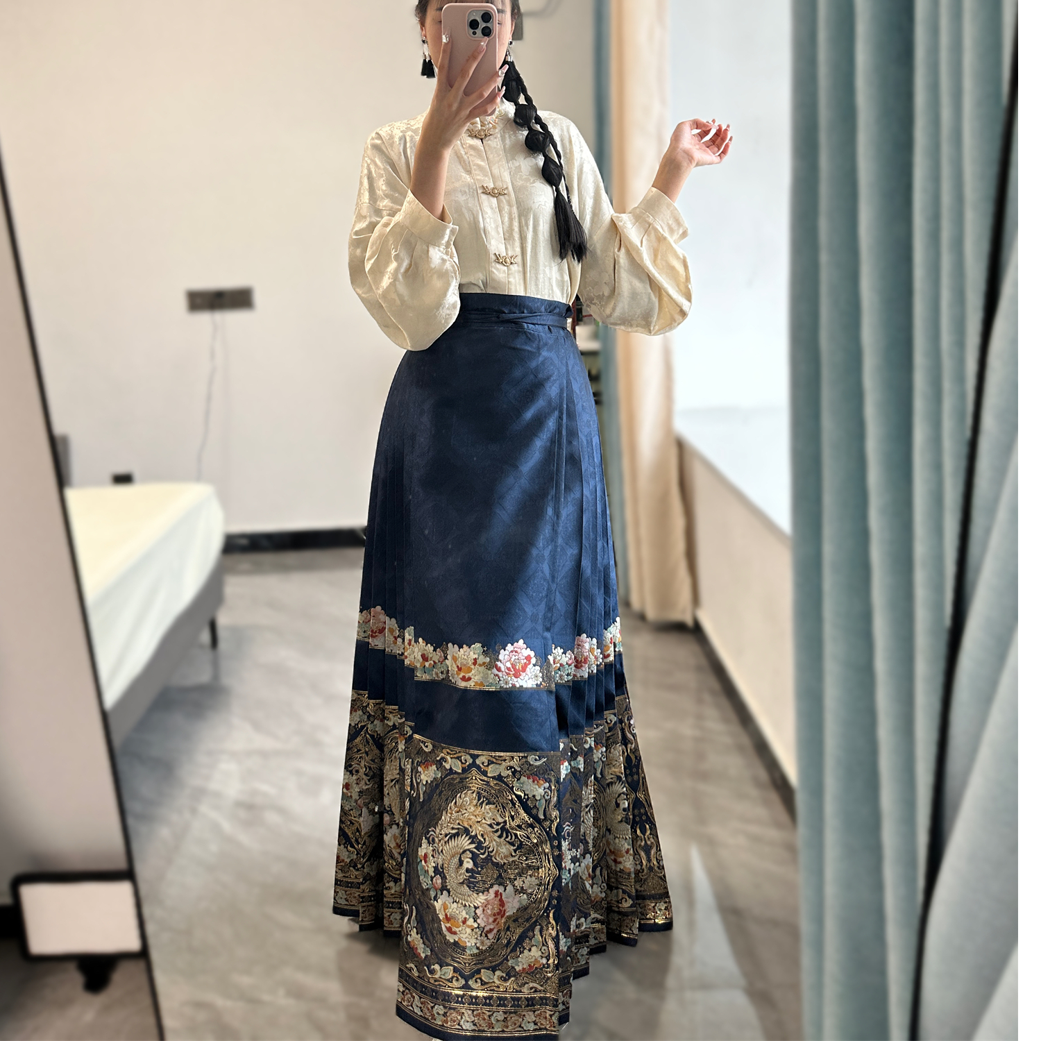 迷仙纪明制汉服【凤仪】织金妆花马面裙女6对褶秋冬百搭日常