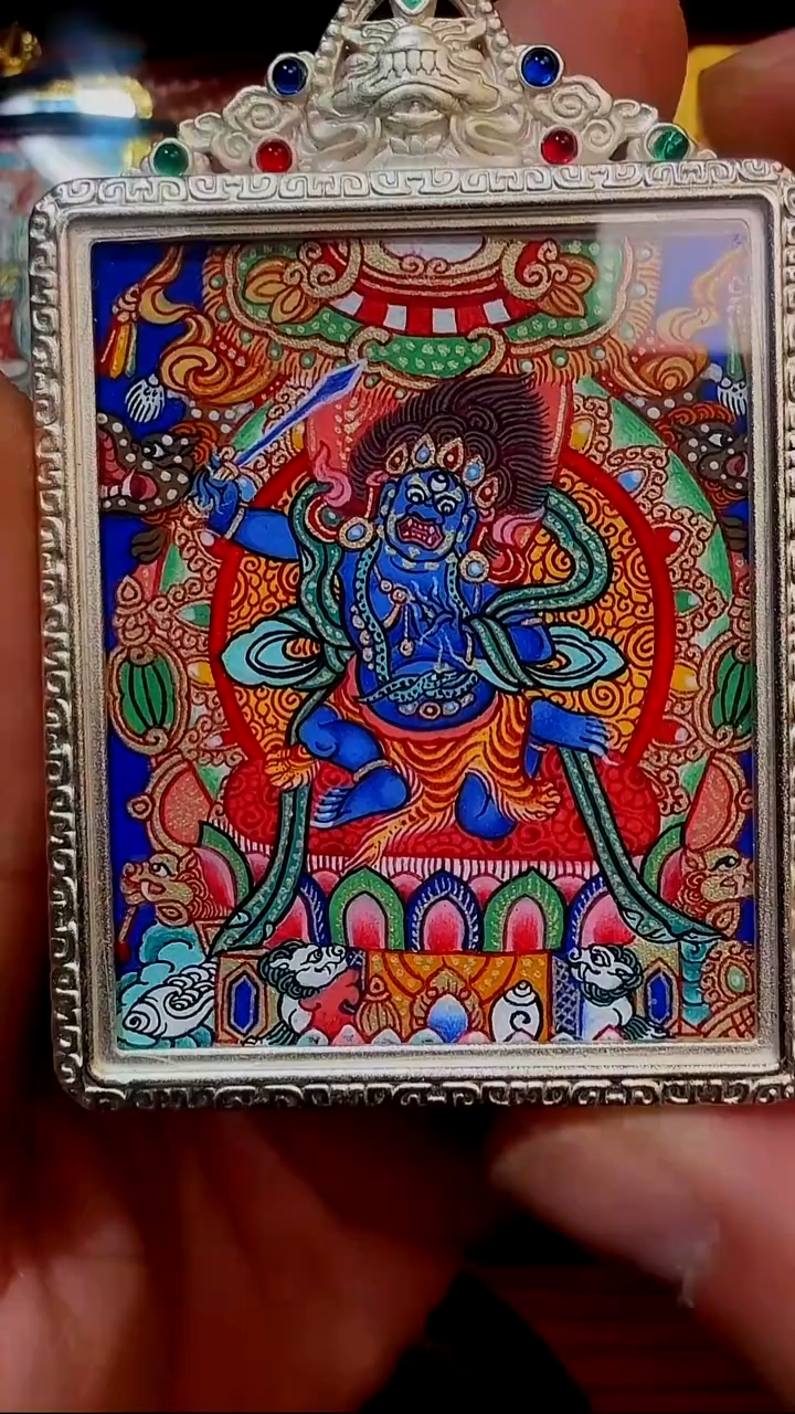 吊坠嘴哥严选——1209不动明王唐卡