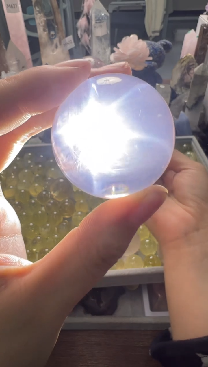 未镶嵌珠宝半成品水晶M524 约4.2cm