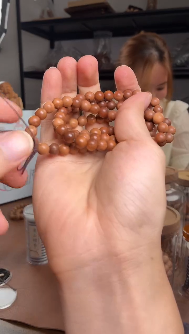 檀香木手串/手链8*108老山檀微瑕